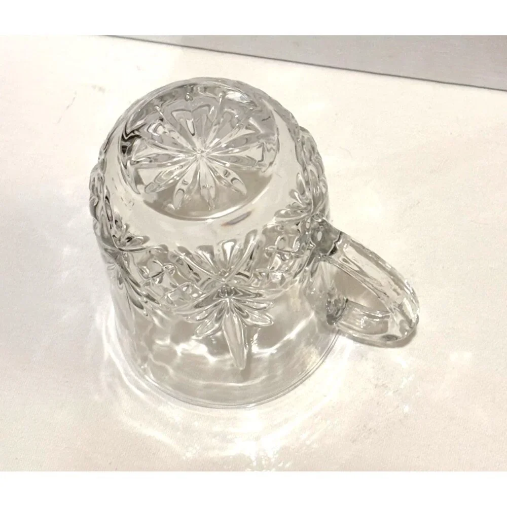 Muldale Crystal Coffee Glasses With Handles Dishwasher Safe Mulled Cider‎ Mugs